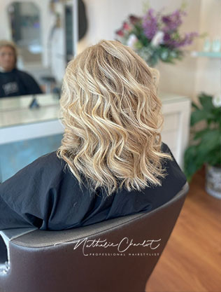 Result of women's haircut at Nathalie Charlot salon in Almancil